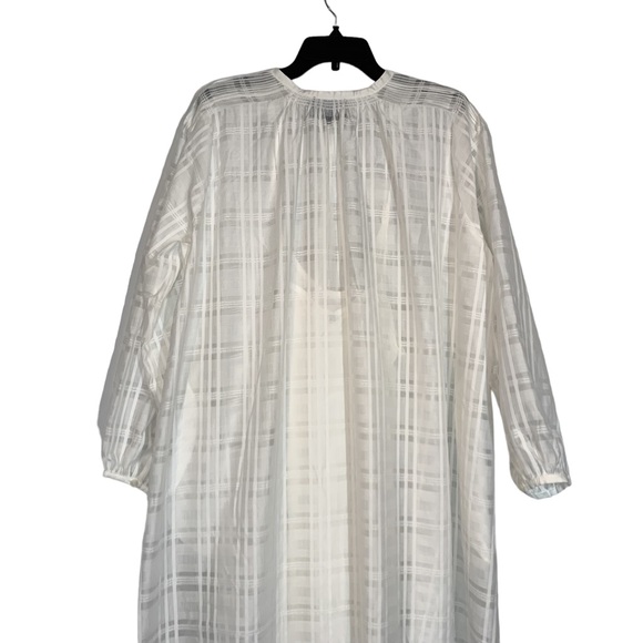 BIRGITTE HERSKIND Karma Organza Long Sleeve Maxi Dress in White - Picture 8 of 13